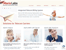 Tablet Screenshot of alarislabs.com